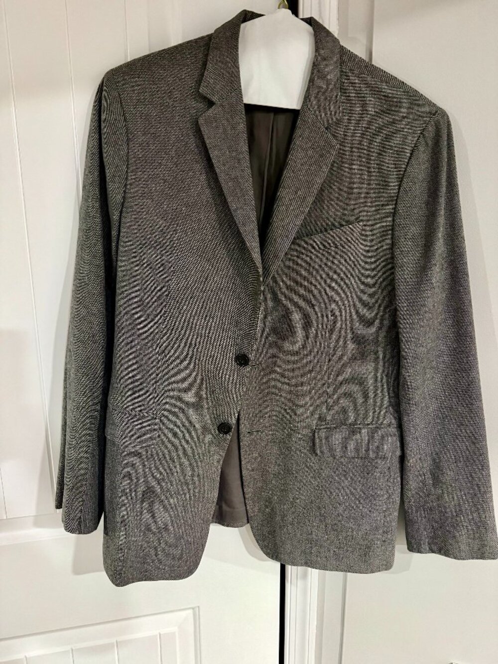 Banana Republic Men's Gray Herringbone Slim Fit Sport Coat Blazer 42R
